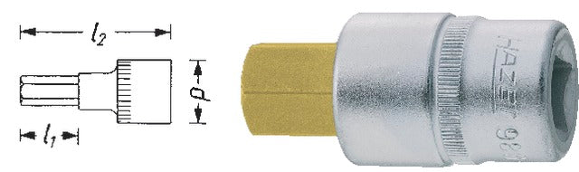 516810 5 HAZET 516810 5 Csavarhúzó betét, 1/2" külső hatszög