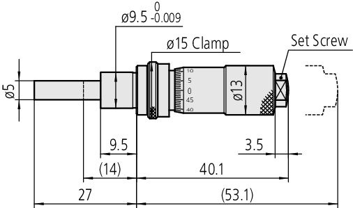 Mitutoyo - Micometer Head, Small Standard Type