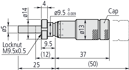 Mitutoyo - Micrometer Head Zero Adjustable