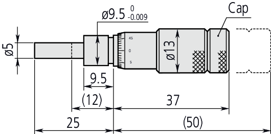 Mitutoyo - Micrometer Head Zero Adjustable
