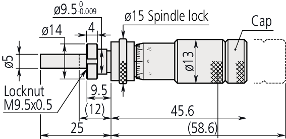 Mitutoyo - Micrometer Head Zero Adjustable