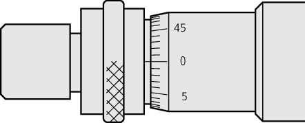 Mitutoyo - Micrometer Head, Carbide Tipped Spindle