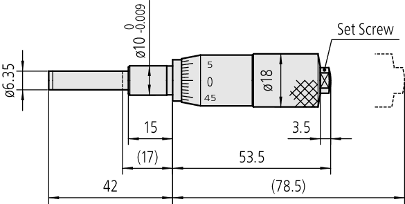 Mitutoyo - Micrometer Head, Medium-sized Type