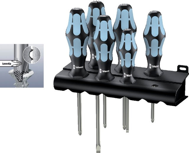 WERA 530542 6 Csavarhúzó készlet, lapos, PH és PZ