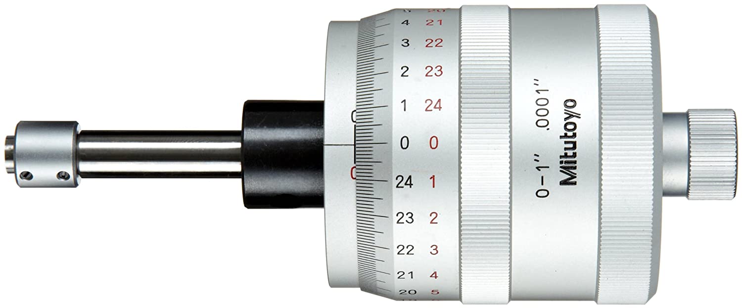 MITUTOYO 152-392 Micrometer Head XY-Stage, Thimble 49mm 0-1", X-Axis