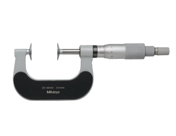 Mitutoyo - Disc Micrometer, Non-Rotating Spindle