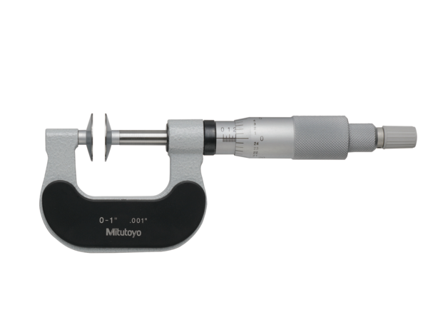 Mitutoyo - Disc Micrometer, Non-Rotating Spindle