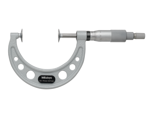 Mitutoyo - Disc Micrometer, Non-Rotating Spindle