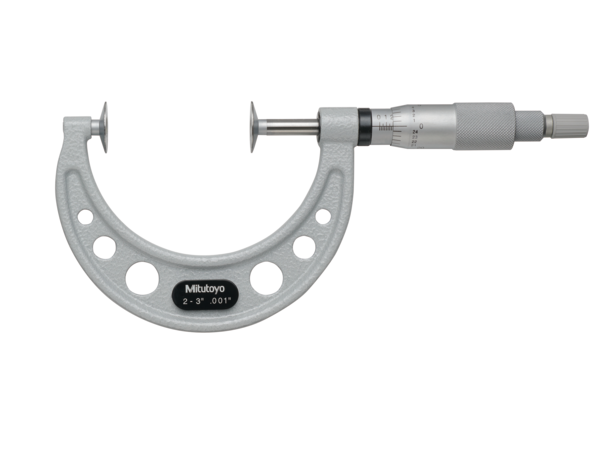 Mitutoyo - Disc Micrometer, Non-Rotating Spindle