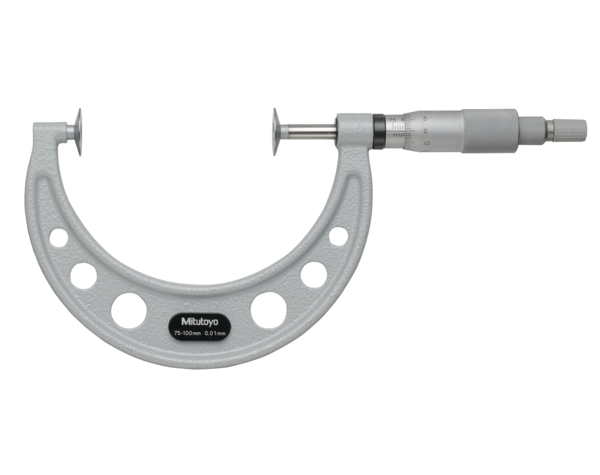 Mitutoyo - Disc Micrometer, Non-Rotating Spindle