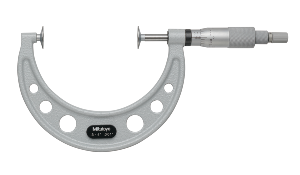 Mitutoyo - Disc Micrometer, Non-Rotating Spindle