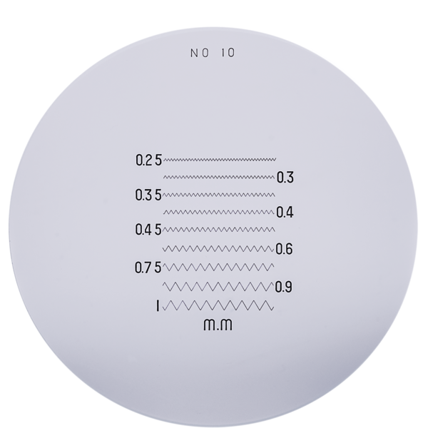Mitutoyo - Reticle No. 10