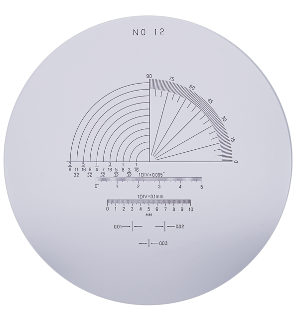Mitutoyo - Reticle No. 12
