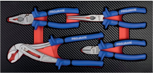 PROJAHN 519242 5999-082 Műhelykocsi betét, Fogókészlet, 4 részes