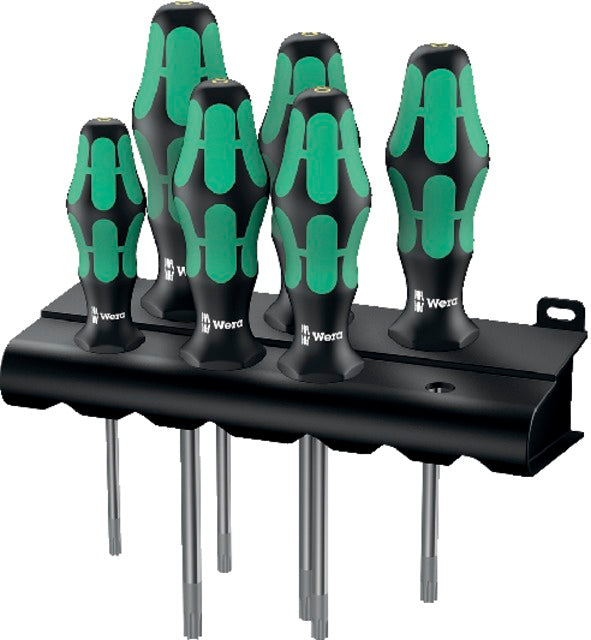 WERA 505648 6 TORX csavarhúzó, készlet tartó funkcióval és Kraftform Plus markolattal