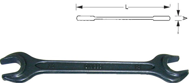 PRECITOOL 500502 6X7 Kétoldalas villáskulcsok, DIN 895