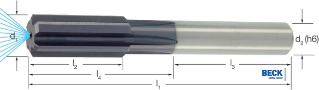 BECK 126428 19,00 Automata dörzsár NC, Tömör keményfém NC belső hűtés TiAlN