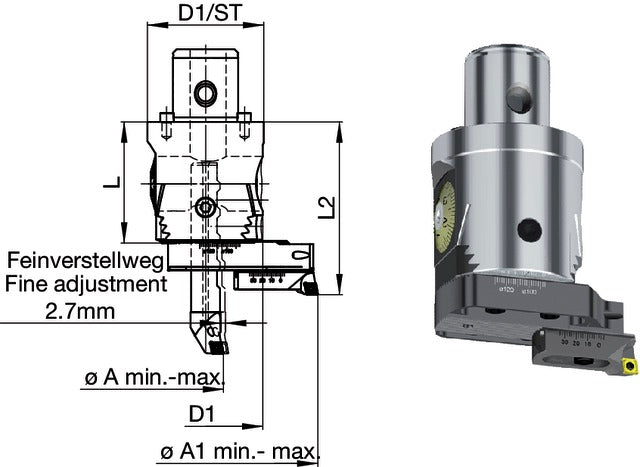 2390380006 SWISS TOOLS 2390380006 Kiesztergáló fej, MULTI-HEAD, Ø3 - 320
