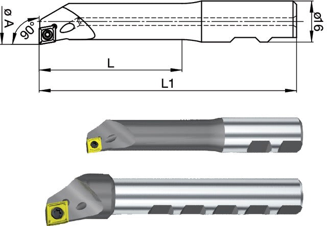 2390450009 SWISS TOOLS 2390450009 Kiesztergáló kés, Ø 9,75 - 48,1