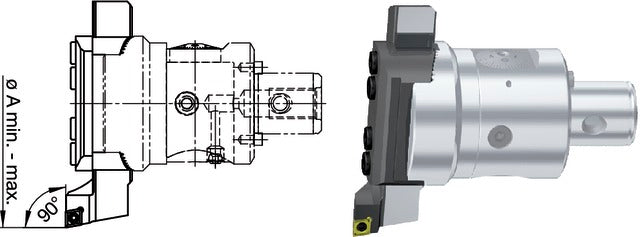 2390260030 SWISS TOOLS 2390260030 Váltólapka tartó, nyomólappal és támasszal