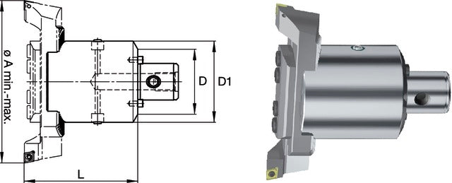 2390320001 SWISS TOOLS 2390320001 Kétélű fej, Ø 86-402