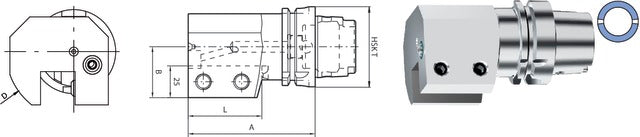 237001 6325L SWISS TOOLS 237001 6325L Szerszámtartó, axiális egyszeres