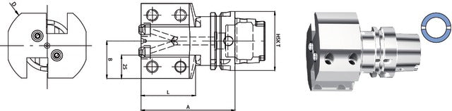 237002 6320R SWISS TOOLS 237002 6320R Szerszámtartó, axiális kettős
