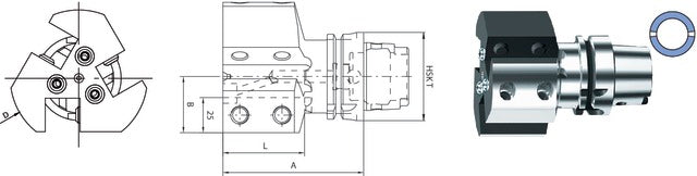 237003 6320R SWISS TOOLS 237003 6320R Szerszámtartó, axiális háromszoros
