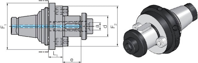 2357085032 WTO 2357085032 Kombinált marótüske adapter, rövid