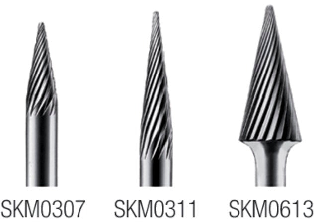PRECITOOL 444808 SKM0613 Keményfém turbómaró, Csúcsos kúp alak Z=5