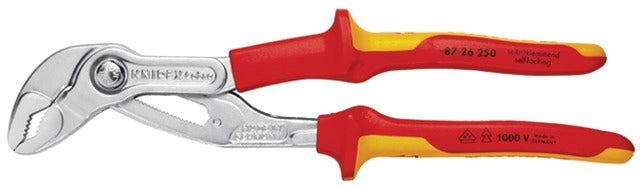 KNIPEX 554810250 VDE vízpumpafogó, krómozott, többkomponensű burkolattal