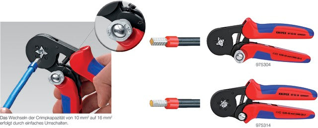 KNIPEX 557778975304 Krimpelő fogó, barnított, többkomponensű burkolattal