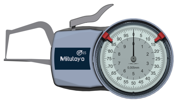 Mitutoyo -  209-401 External Dial Caliper Gauge 0-10mm, 0,005mm