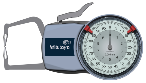 Mitutoyo -  209-402 External Dial Caliper Gauge 0-10mm, 0,005mm