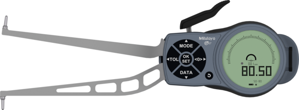 Mitutoyo -  209-947 Internal Digital Caliper Gauge 50-80mm, 0mm, Carbide Ball D=2mm