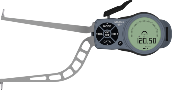 Mitutoyo -  209-949 Internal Digital Caliper Gauge 90-120mm, 0mm, Carbide Ball D=2mm