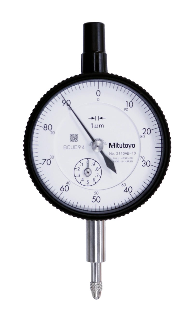 Mitutoyo Analóg Mérőóra Drágakőves Csapágy Ütésálló Lapos Hátlappal 1mm D=57mm (2110AB-10) - Precitool Webshop