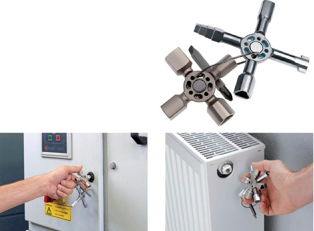 KNIPEX 503705001101 Kapcsolószekrény kulcs, TwinKey