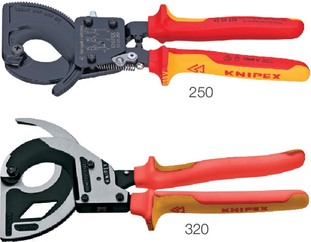 KNIPEX 554985320 VDE kábelvágó, lakkozott, többkomponensű burkolattal