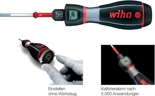 WIHA 520002 1,0-5,0 Nyomaték-csavarhúzó, iTorque digitális kijelzővel, beállítható
