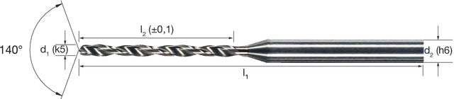 1024310490 MIKRON 102431 0490 Mikrofúró, Tömör keményfém, 10 × D, AlCrN, belső hűtéssel