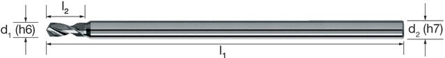 1024530027 MIKRON 102453 0027 Mikrofúró, Tömör keményfém, 3 × D