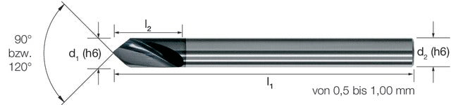 1024150200 MIKRON 102415 0200 Mikrofúró, Tömör keményfém, 90°, TiAlN