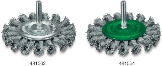 LESSMANN 481564 75X0,50 Nyeles körkefe, sodrott rozsdamentes acélhuzal keferész