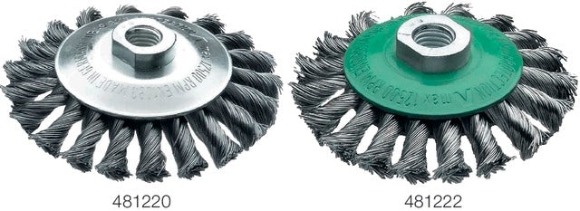 LESSMANN 481222 100X12 Kúpkefe, sodrott és rozsdamentes acélhuzal keferésszel