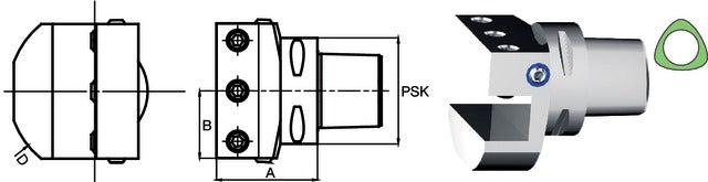 2371046320 SWISS TOOLS 2371046320 Szerszámtartó, PSK radiális