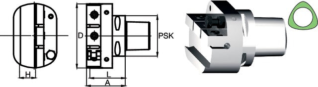 2371066332 SWISS TOOLS 2371066332 Leszúrókés tartó, PSK radiális