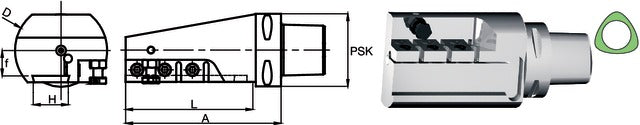 237107 5026R SWISS TOOLS 237107 5026R Leszúrókés tartó, PSK axiális