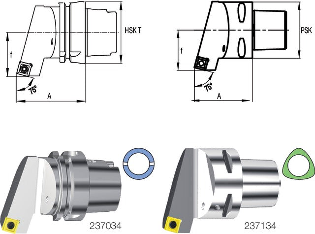 237134 6312R SWISS TOOLS 237134 6312R Késszár, 90°/75° SSBC L/R