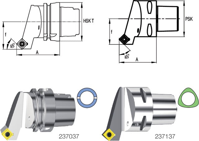 237137 6312L SWISS TOOLS 237137 6312L Késszár, 90°/45° SSSC L/R